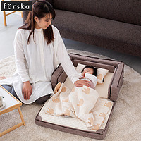 farska 多功能便携式婴儿软床可折叠新生儿防压bb睡床中床宝宝小床
