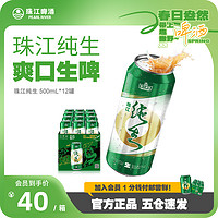 珠江啤酒 9°P纯生啤酒 500mL*12罐