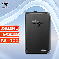 aigo 爱国者 内嵌USB3.0 线一体式 移动硬盘 HD806 便携式移动硬盘DLSK 2T