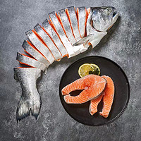 欢之婧 新西兰帝王鲑鱼新鲜 即食刺身特级 进口整条冰鲜三文鱼 帝王鲑一整条 8-9斤