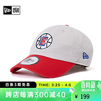 NEW ERA 纽亦华 新款NBA弯檐棒球帽男湖人篮网刺绣拼色鸭舌帽 12891377-白色 OSFM