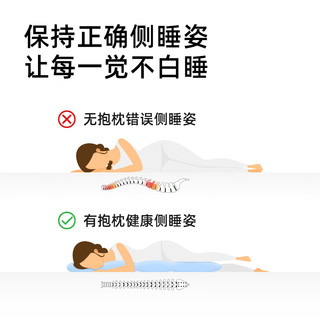 诺伊曼（noyoke）记忆枕夹腿枕腰侧睡卧枕托腹抱枕头睡觉孕期靠枕【果绿】 【果绿】舒睡抱枕（可拆洗）