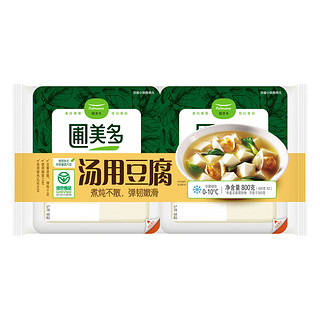 Pulmuone 圃美多 汤用豆腐2连盒 400g *2 卤水北豆腐老豆腐豆制品