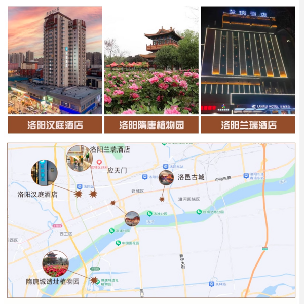 4月赏牡丹正当时!住宿门票都包了!河南洛阳市区酒店1晚住宿+牡丹园门票2份