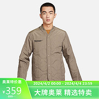 NIKE 耐克 棉服夹克男立领拒水NSW PADDED外套FB1909-031橄榄灰色XXL码