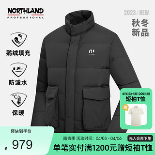 NORTHLAND 诺诗兰 羽绒服冬季旅行鹅绒防风防泼水抗寒登山衣NDJDN0524S