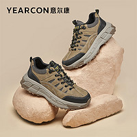 YEARCON 意尔康 男鞋春秋季老爹鞋户外休闲男士单鞋登山鞋徒步鞋复古