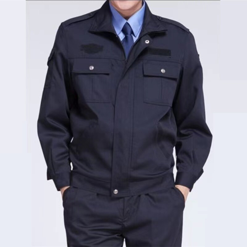 戌卫 保安执勤工作服保安服春秋装长袖物业门卫保安服装 精品春秋执勤服套装藏青黑 170/92