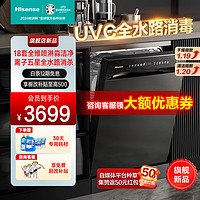 海信（Hisense）18套变频大容量洗碗机 彩屏超一级水效110℃热风 家用全自动独嵌两用C507iPro