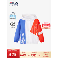 FILA 斐乐 儿童童装2024夏季小童男童防晒服 满印一-ZA 130cm