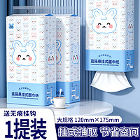 LANMAO 蓝猫 悬挂式抽纸整箱家用实惠装抽取式纸巾厕纸擦手纸卫生纸 1提1000张