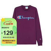 CHAMPION 冠军 美国男女通用圆领套头长袖T恤卫衣运动休闲宽松打底衫生日礼物