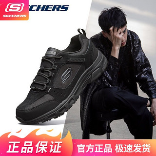 百亿补贴：SKECHERS 斯凯奇 秋冬运动鞋四季男士正品时尚舒适低帮绑带户外休闲鞋