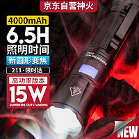 SUPFIRE 神火 GTS5手电筒变焦强光长续航亮远射小型迷你便捷家用充电照明户外灯