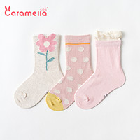 焦糖玛奇朵 春秋儿童袜纯棉地板袜女童袜宝宝袜婴儿中筒袜新生儿袜