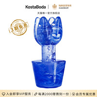 KOSTA BODA 珂斯塔 进口水晶玻璃 力量之花 北欧轻奢家居饰品礼品植物摆件