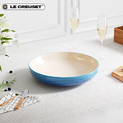 LE CREUSET 酷彩 炻瓷家用餐具菜盘深盘水果餐具 深盘海军蓝 20cm