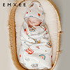 EMXEE 嫚熙 婴儿包被新生儿宝宝抱被防惊跳产房包单 四季款 万花筒 90×90(cm)