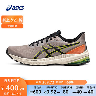 ASICS 亚瑟士 男鞋舒适透气跑鞋稳定支撑耐磨运动鞋 GT-1000 12 TR 灰色 43.5