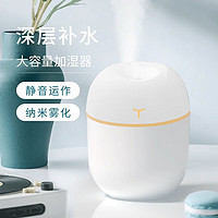 星斯基 迷你加湿器卧室小型喷雾插电加湿器家用保湿车白色