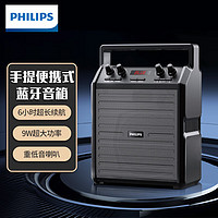 PHILIPS 飞利浦 SD50/93户外蓝牙音箱大功率便携手提广场舞唱歌k歌舞台音响教学会议小蜜蜂扩音器 标准版