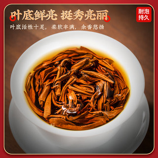 茗杰 红茶 茶叶 滇红毛峰 2023新茶秋茶金丝滇红工夫红茶500g