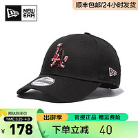 NEW ERA 纽亦华 帽子男女940硬顶MLB刺绣LA标可调节弯檐休闲棒球帽