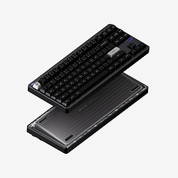 NuPhy Gem80单模客制化机械键盘高轴有线办公静音曜石黑套件+键帽（需自己组装） 套件+键帽（无轴体）
