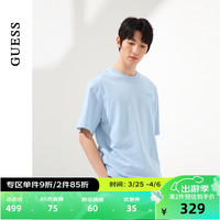 GUESS24年夏季男女同款潮流后背炫酷设计短袖T恤-MO2K9420 LBL-蓝色 XS