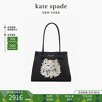 Kate Spade ks everything 猫咪刺绣大号单肩包女