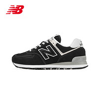 new balance NB男鞋女鞋574系列情侣运动休闲鞋透气耐磨 黑色ML574EVB 43 (脚长27.5cm)