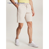 TOMMY HILFIGER 24春季男装府绸抽绳腰合身版休闲运动短裤MW0MW36036 米白色AEV 33