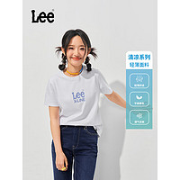 Lee 24春夏标准版圆领印花Logo凉感轻薄女短袖T恤LWT008224202