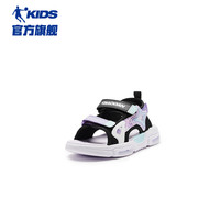 乔丹(QIAODAN)童鞋2024夏款女大童轻便软底网面速干涉水凉鞋-35 黑色/净透蓝