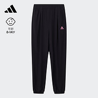 adidas速干运动裤女大童儿童夏季阿迪达斯轻运动IT1759 黑色 134CM