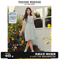 TEENIE WEENIE TeenieWeenie小熊2023夏季新款娃娃领碎花连衣裙女