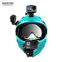 麦思卡姆 MAXCAM 适用dji大疆osmo灵眸gopro10 9 8运动相机摩托车头盔下巴固定支架配件套装 标准套装