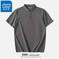 百亿补贴：JEANSWEST 真维斯 休闲polo衫男夏季经典商务休闲百搭男士t恤短袖翻领打底衫