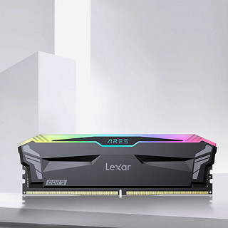 Lexar 雷克沙 DDR4/5 台式机内存条RGB灯条 32G灰色（16