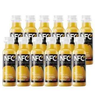 农夫山泉 果汁NFC冷藏饮料100%鲜榨果汁低温多口味选择300ml 12瓶橙汁