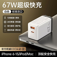 百亿补贴：REMAX 睿量 67W氮化镓双口1C1A充电器