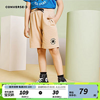 CONVERSE 匡威 儿童装男童裤子夏季新款纯棉运动短裤外穿星标儿童宽松工装裤潮 游猎色 140cm/S