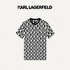 Karl Lagerfeld卡尔拉格斐轻奢老佛爷男装 24夏款KARL钉珠图案棉质短袖T恤 本白 56