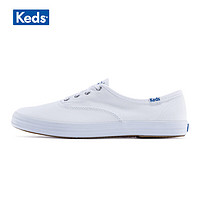 Keds 小白鞋常青款帆布鞋女款小白鞋休闲百搭复古板鞋WF34000 白色 37