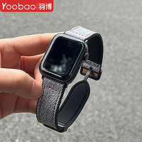 百亿补贴：Yoobao 羽博 适用三星华为GT4表带watch4手表GT3牛仔gt2Pro磁吸magic男款e