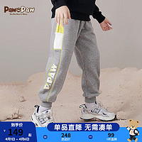 Paw in Paw PawinPaw卡通小熊童装秋冬新款男童裤子侧面印花休闲风加绒 Grey15/灰色 120