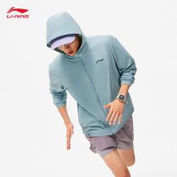lining李宁冰感防晒抗uv运动风衣男24春夏新款轻薄开衫运动风衣afdu