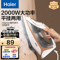 Haier 海尔 电熨斗家用蒸汽熨斗2000W大功率 熨烫机 小型手持迷你电烫斗 挂烫机 HY-Y2026