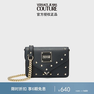 VERSACE 范思哲 Jeans Couture女士单肩背包链条包 黑色礼物