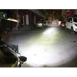 轧迈超亮电动车灯摩托车外置装饰灯电瓶车LED灯泡通用15珠三轮车大灯 15珠30W一个